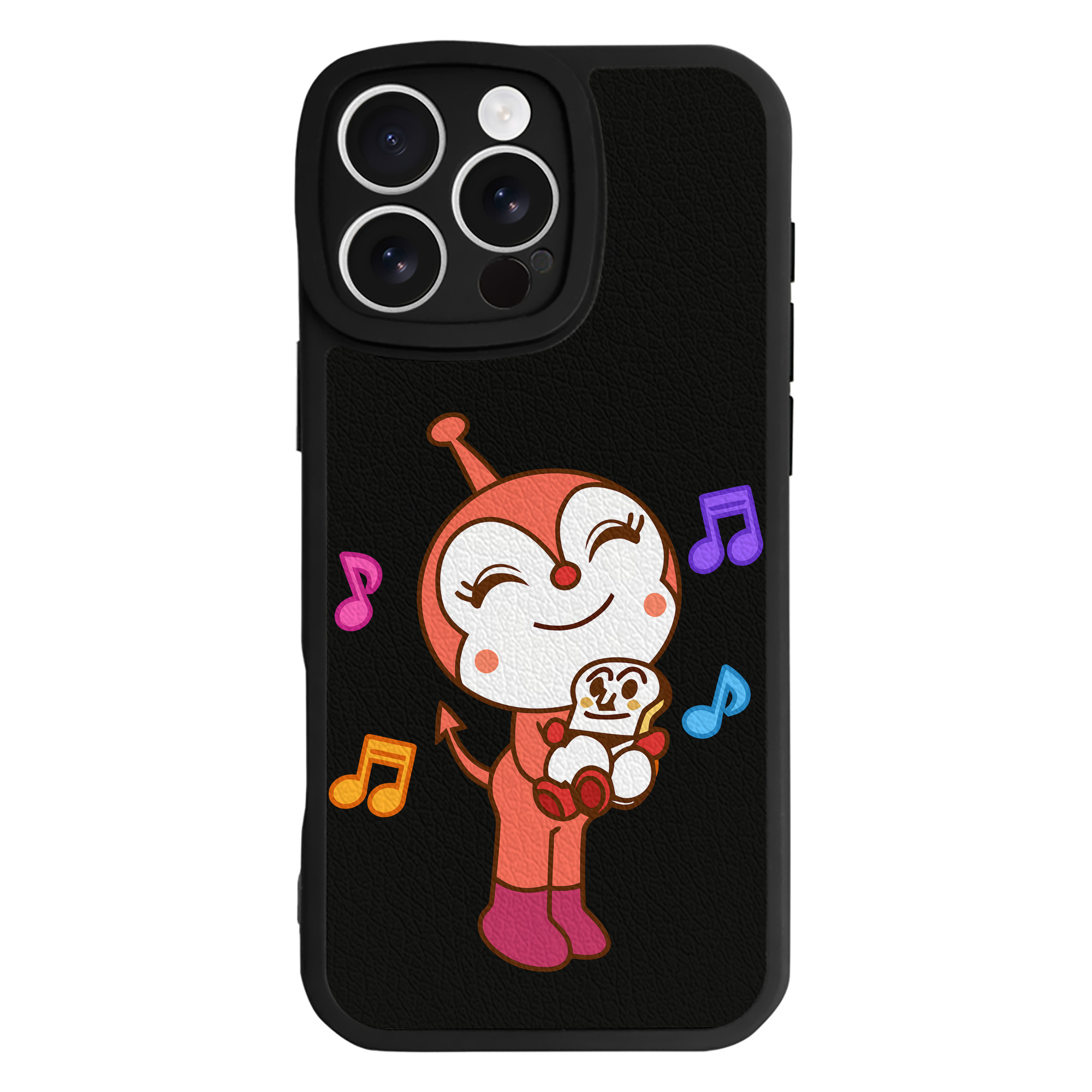 （画像用） アンパンマン Anpanman 【iPhone 16シリーズ対応】シリコンスマホケース（レザー調） 材質：シリコン